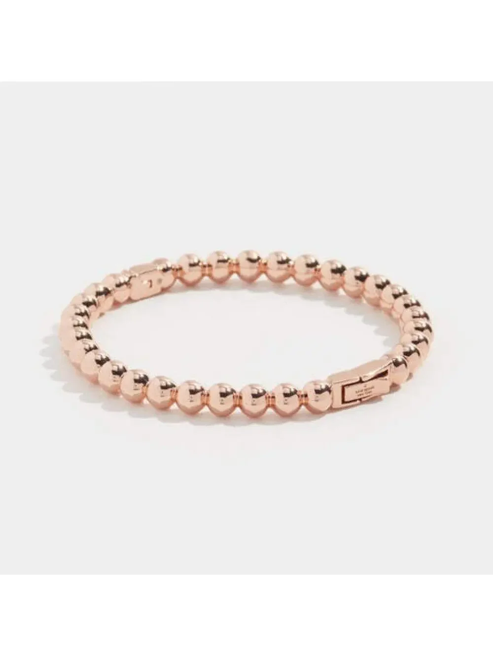 Kate Spade Golden Girl Ball Hinged Bangle Rose Gold - Picture 10 of 13